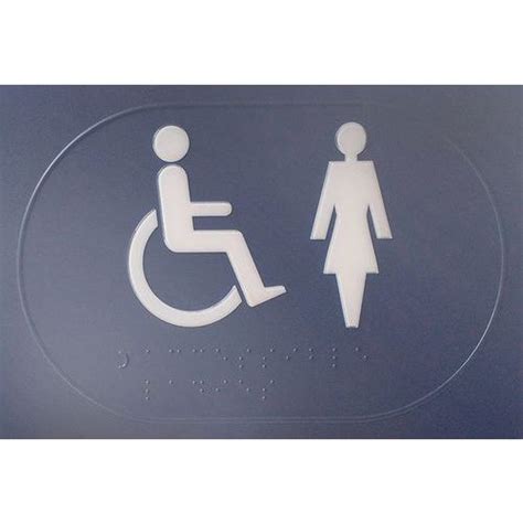 Panneau Picto Handicap Femme En Relief Et En Braille Manutan Be