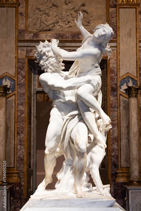 Rome Italy Borghese Gallery The Rape Of Proserpina By Gian