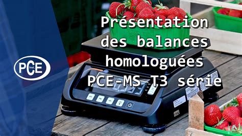 Pr Sentation Des Balances Homologu Es De La S Rie Pce Ms T