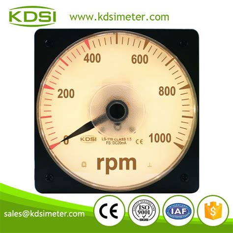 Easy Operation Ls 110 Dc20ma 1000rpm Backlighting Analog Panel Amp Rpm Panel Meter Buy Meter