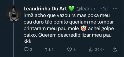 Leandrinha Du Art Reage Ap S Ter Nude Vazado Na Web