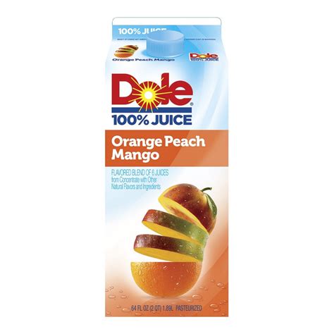 Upc 048500250129 Dole Orange Peach Mango Juice 05gal