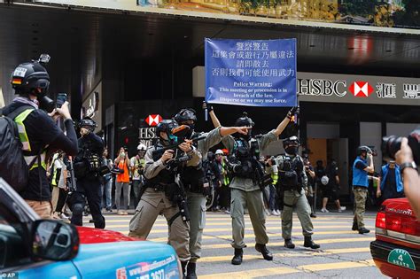 Police Fire Pepper Pellets And Arrest Dozens Of Pro Democracy Activists