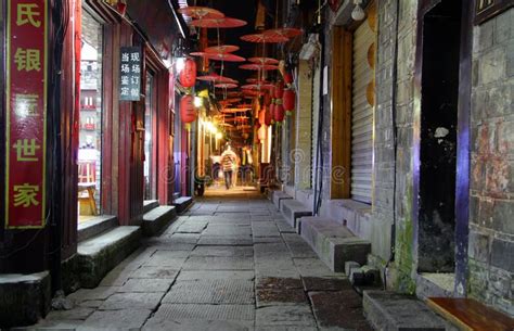 Night View Fenghuang, Hunan Province, China Editorial Stock Image - Image of like, magic: 99277814