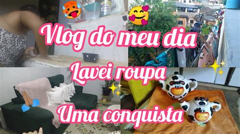 vlog do meu dia lavei roupa uma conquista gratidão a Deus YouTube