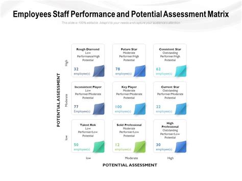 Employees Staff Performance And Potential Assessment Matrix