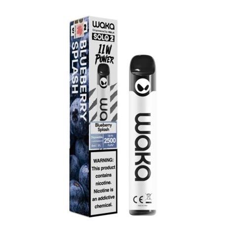 Waka Vape Solo II 2500 Puffs Blueberry Precio Guatemala Kemik