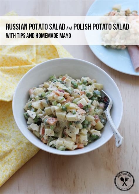 Russian Potato Salad Aka Polish Potato Salad Wholesome Cook