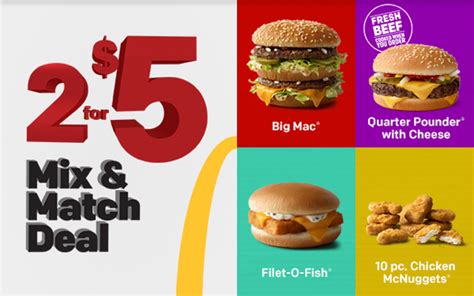 McDonald's: The 2 for $5 Mix & Match Deal is back | Milled