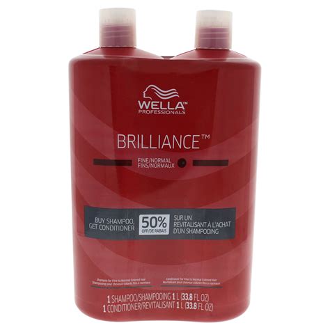 Wella Wella Brilliance Invigo Shampoo And Conditioner 338 Oz For Fine To Normal Hair Walmart