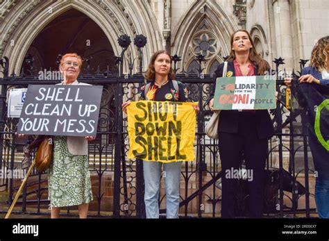 London Uk 24th July 2023 Environmental Activists Gathered Outside