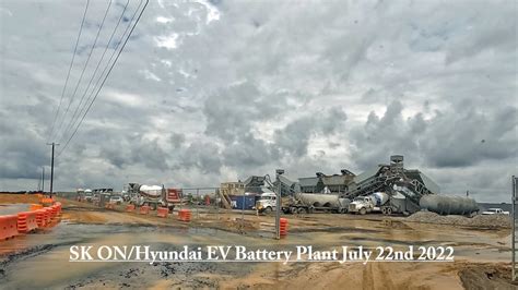 Sk On Hyundai Ev Battery Plant Cartersville Ga July 22nd 2023