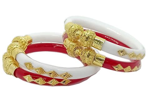 Bengali Handcrafted Conch Conch Bracelet Bengali White Etsy Bangle Set Gold Jewellery