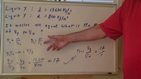 General Chemistry Intro To Concepts Density Problems Dr Jim Romano Dat Prep Youtube