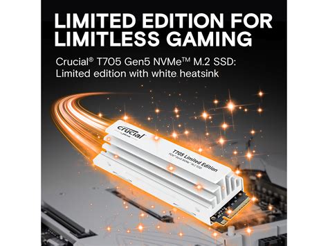 Crucial T Tb Pcie Gen Nvme M Ssd With White Heatsink Up To