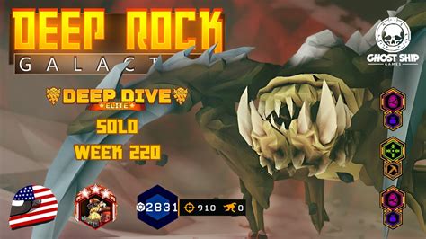 Deep Rock Galactic Solo Engineer Elite Deep Dive Week Jagged