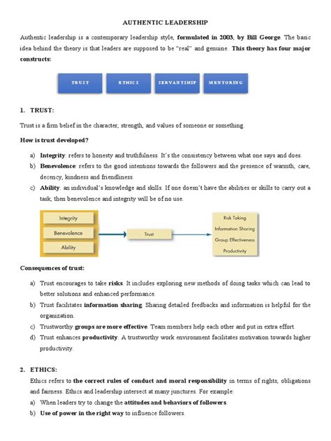 Authentic Leadership | PDF | Leadership | Mentorship