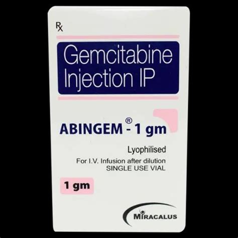 Abingem Gm Gemcitabine Injection Ip Gm Miracalus Pharma Pvt Ltd At