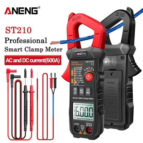 Aneng St210 Professional Digital Multimeter Clamp Meter Dc Ac 600a