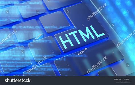 Html Keyboard Hyper Text Markup Language Stock Illustration 2271088511