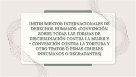 Instrumentos Internacionales De Derecho Humanos