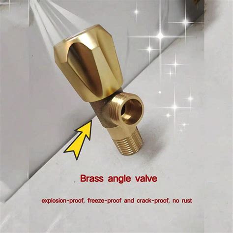 Full Copper Triangle Valve For Hot And Cold Water Switch Valve For