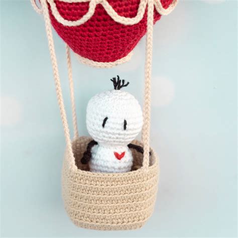 Hot Air Balloon Heart Amigurumi Crochet Pattern Pdf Pdf Etsy