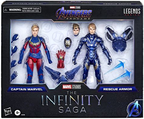 Marvel Legends Infinity Saga Captain Marvel Rescue Happy Hogan Iron Man