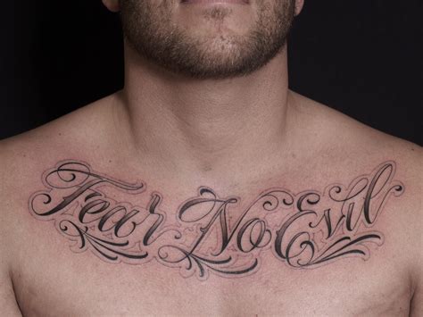 Details More Than 71 Chest Script Tattoo Latest In Cdgdbentre