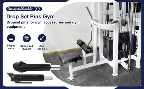 Drop Set Pins Gym Decrease Reduce Increase Extend Strack Weight Pin