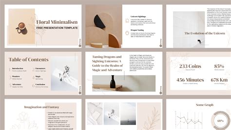 Floral Minimalism Presentation Template By Eatemp Figma