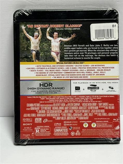 New Step Brothers 4k Blu Ray Digital 43396541993 Ebay