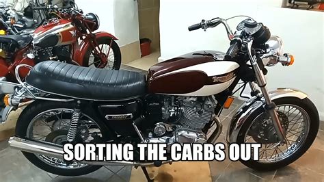 Triumph Trident T160 Rebuild Part 110 Fettling The Carbs Youtube