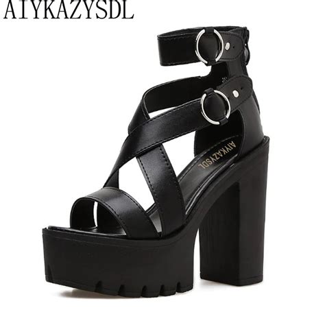 Buy Aiykazysdl Summer Fashion Punk Sandals Open Toe