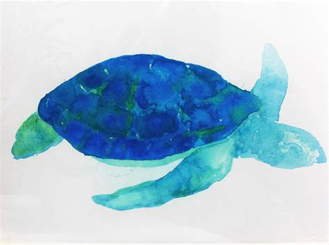 Blue Turtle Painting at PaintingValley.com | Explore collection of Blue Turtle Painting