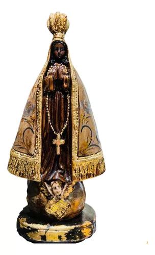 Nossa Senhora Aparecida Pintura Especial Estilo Barroco 30cm Frete grátis