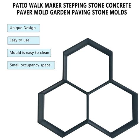 Diy Patio Lopen Maker Stepping Steen Beton Bestrat Grandado