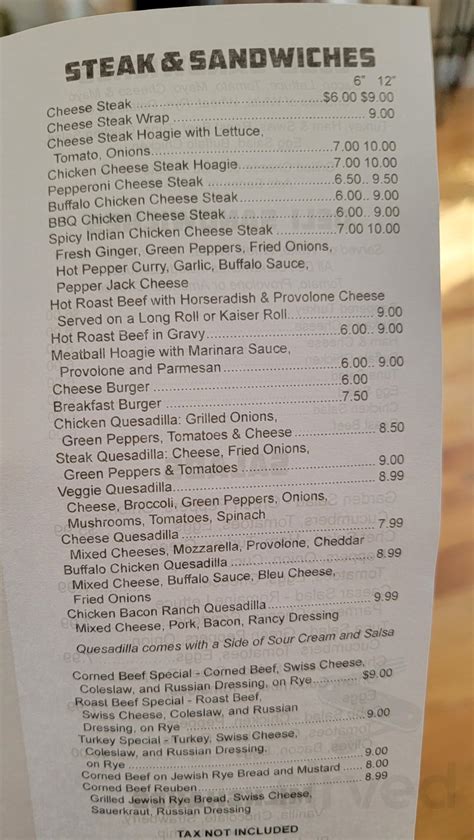 Frankford Corner Store And Deli Menu In Philadelphia Pennsylvania Usa