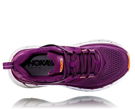 Hoka One One Stability Running Shoes Purple / Light Gold - Women's Hoka Gaviota 2 Ireland For Sale