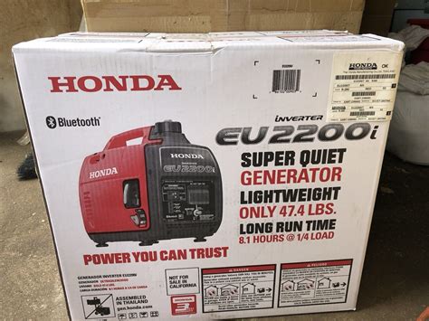 Honda Eu2200i Super Quiet Gas Powered Inverter Generator Eu2200i An Brand New 786102009041 Ebay