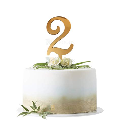 1PC Golden Shiny Glitter MDF 75 Number Cake Topper, Happy Birthday ...