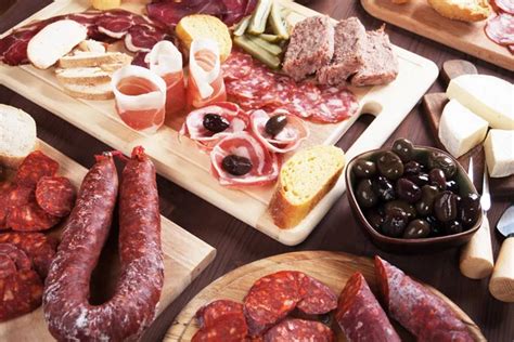 Charcuterie Board With Cured Meat Stock Photo By Igordutina