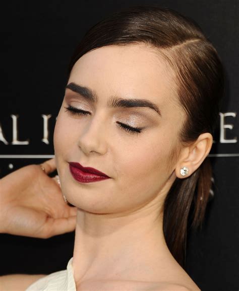 Lily Collins Shut It Down In The Hair And Makeup Department On The