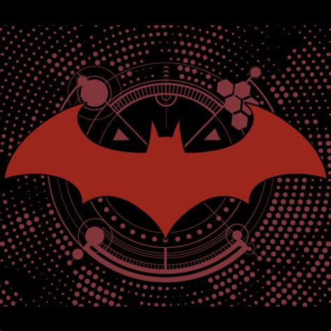 Batman Red Logo Premium Mask Official Dc Comics Face Masks Redwolf