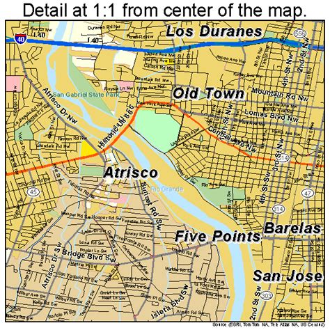 Albuquerque New Mexico Street Map 3502000