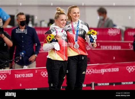 Lea Sophie Friedrich Of Germany With The Silver Medal Hi Res Stock