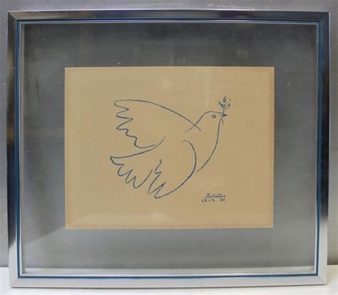 Picasso Pablo Color Lithograph Dove Of Peace