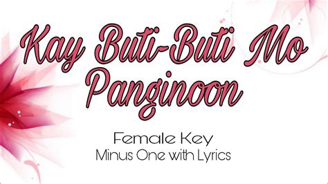 Kay Buti Buti Mo Panginoon Minus One Misia Panginoon Hot Sex Picture