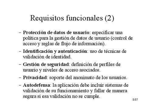 Ejemplo De Requerimientos Funcionales Y No Funcionales Ejemplo Sencillo