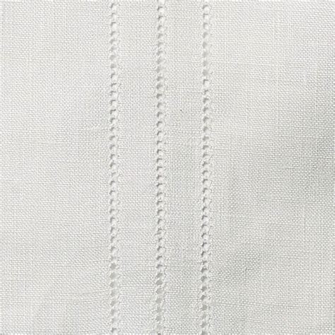 Drawn Thread Curtains Hemstitch Rows Ivory White 100 Pure Linen